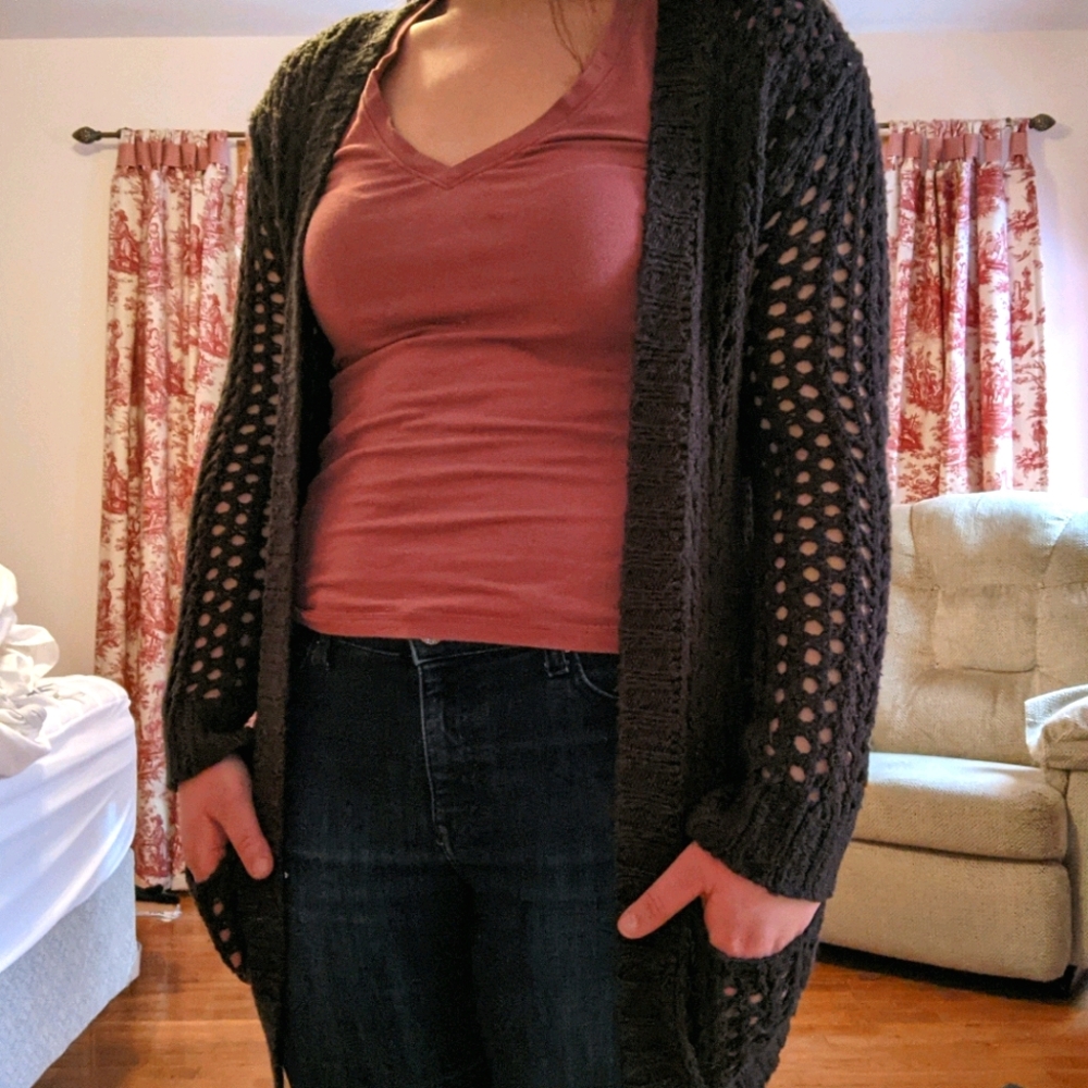 Navy blue cardigan